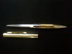 golden pen knife