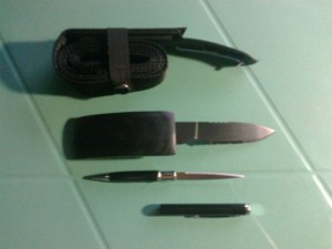 Self Defense Belt Knife and Self Defense Pen Knife